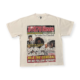 BY876News 90s Dancehall Caah Stall Tee – Scan Di Vibes Edition